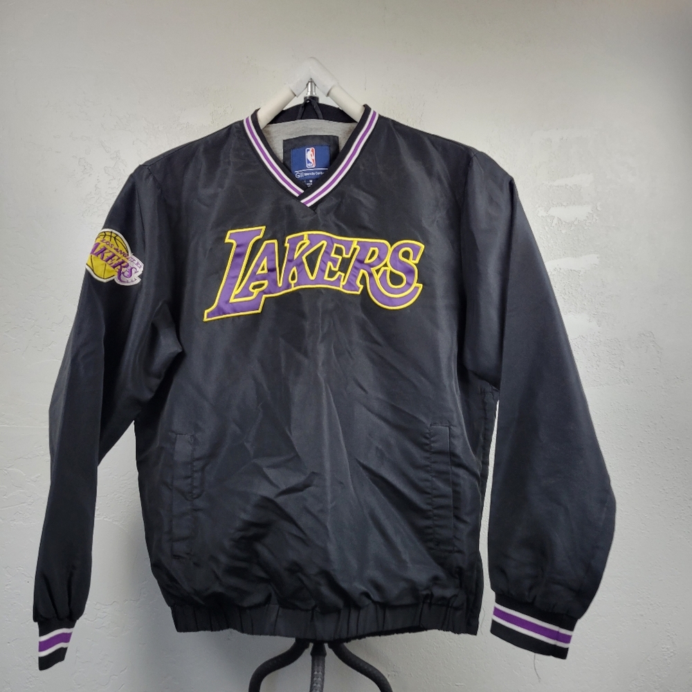 Los Angeles Lakers GIII By Carl Banks Pullover Windbreaker Jacket Mens MEDIUM